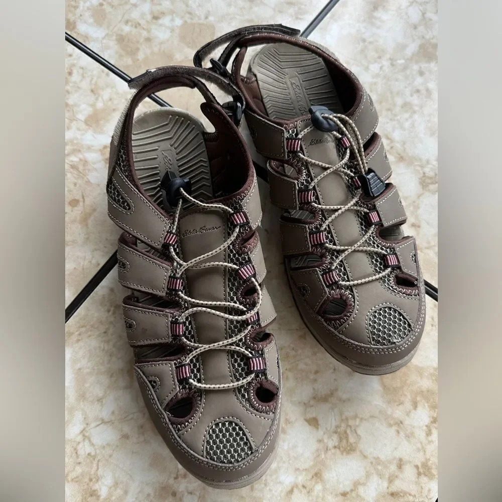 Eddie Bauer Shoes Sandals Size 10M Women's Blakely Shiitake Brown Hiking NWOT